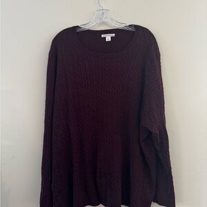 Amazon Women's Crew Neck Sweater - Burgandy